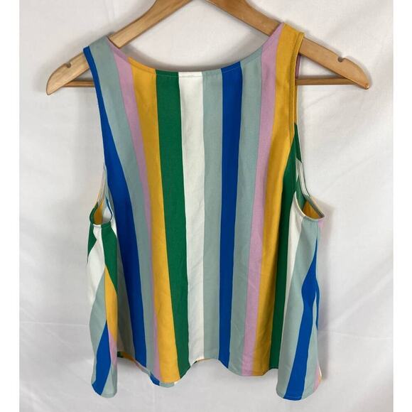 Abound Rainbow Stripe Tank Size Medium - Picture 3 of 3